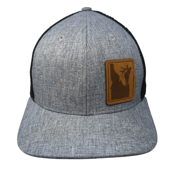 Idaho Patch Snapback Trucker Hat Gray One Size Adjustable Arcadian Outfitters - Picture 1 of 9